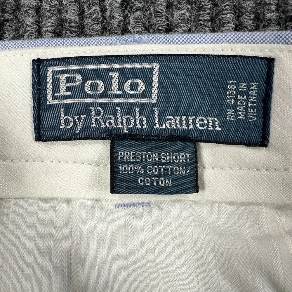Polo Ralph Lauren Preston Shorts Mens 38 Blue Chino Casual Golf Comfort Outdoor